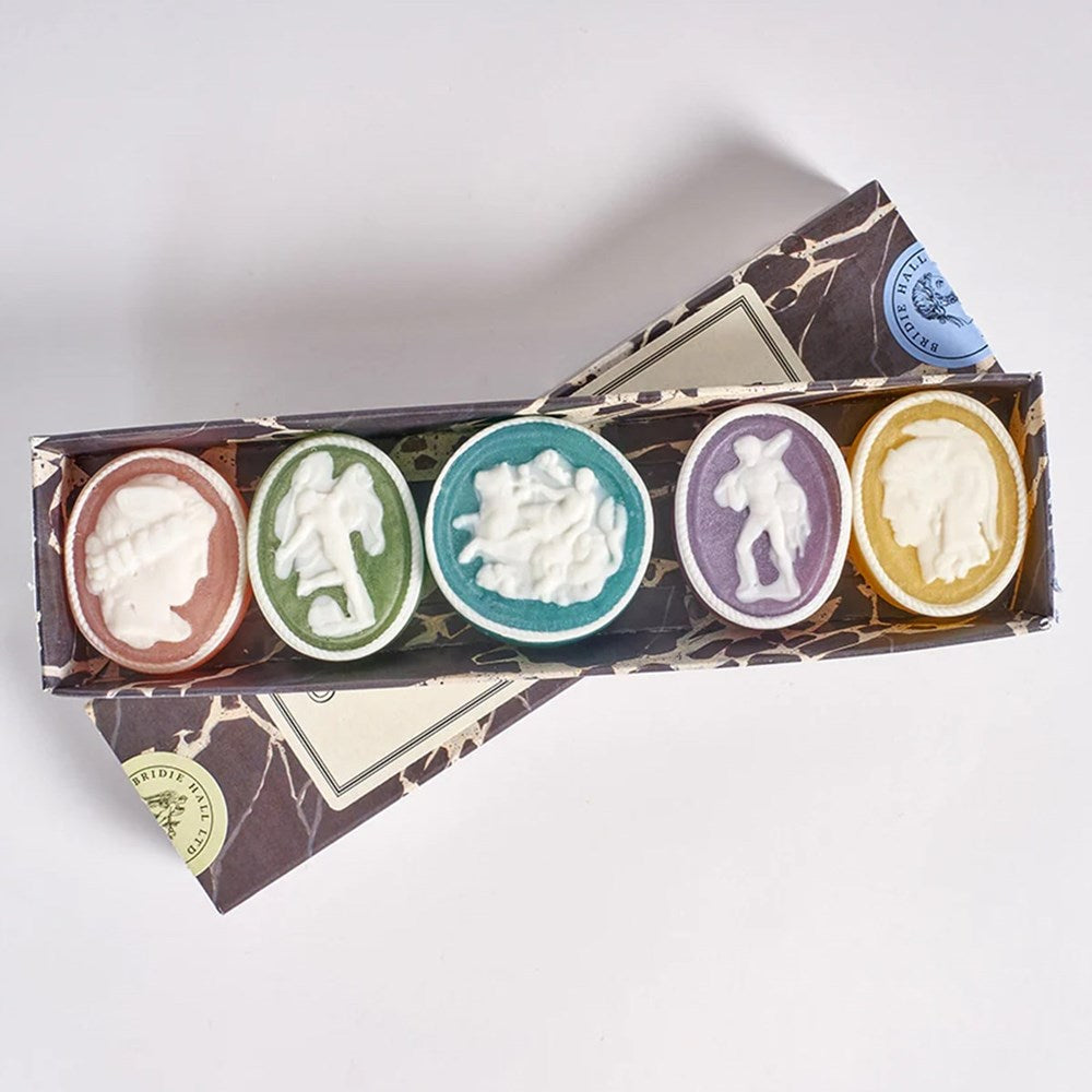 Grand Tour Collection of Intaglio Soaps - French Grand Antique Marble