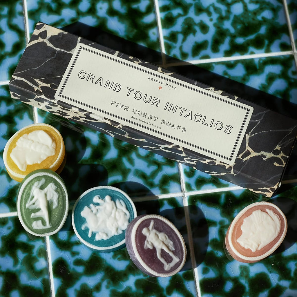 Grand Tour Collection of Intaglio Soaps - French Grand Antique Marble