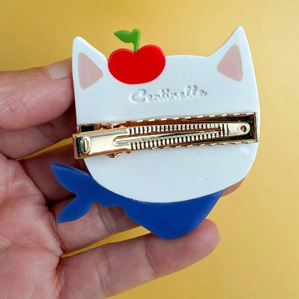 Apples Kitty Cat Hair Clip