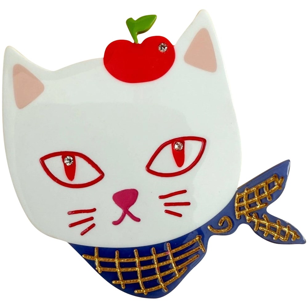 Apples Kitty Cat Hair Clip