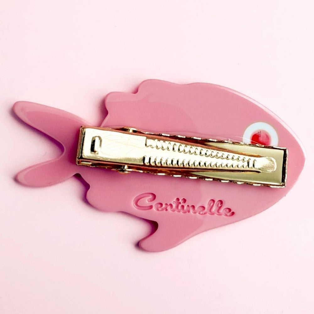 Pink Fish Hair Clip