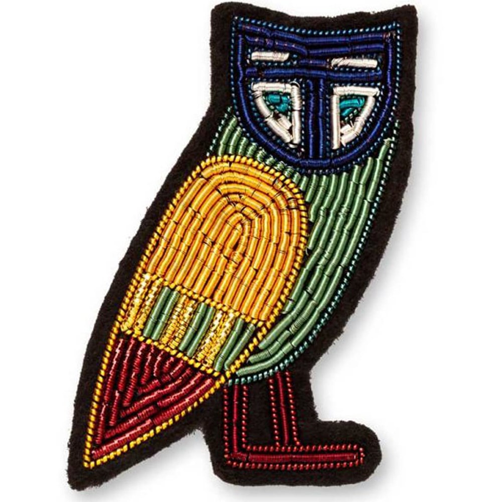 Hand Embroidered Horus’ Head Pin