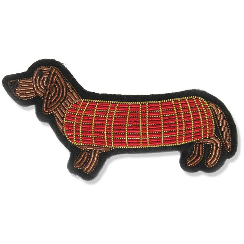 Hand Embroidered Dachshund Pin