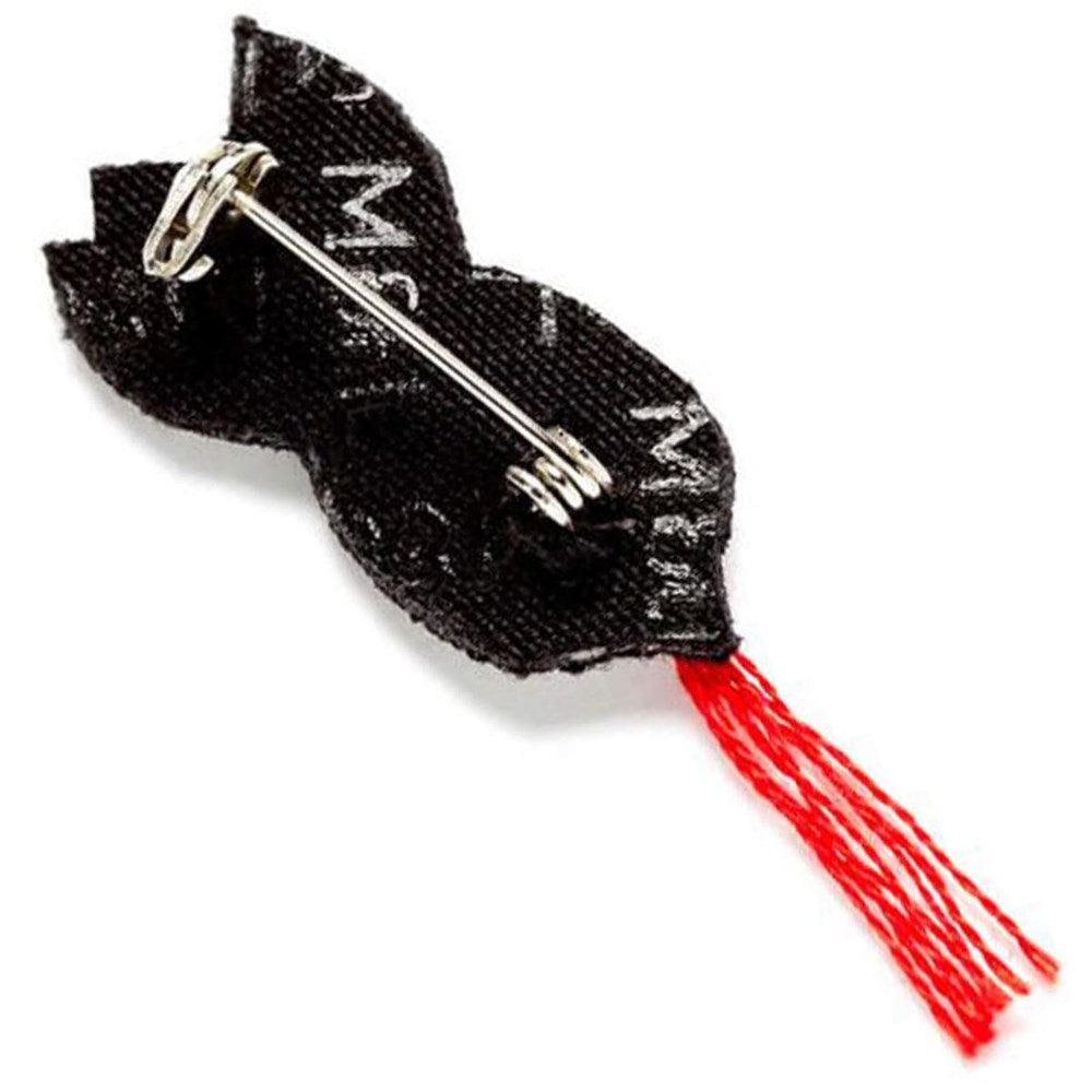 Hand Embroidered Small Radish Pin